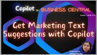 Business Central Copilot | Rewrite with Ai #copilot