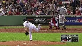NYY@BOS: A-Rod hit up high by a pitch, Girardi tossed