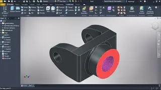 Cl Forked End, Product Design Part of Engine using Inventor 2026 #inventor2026 #inventortutorial