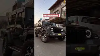 Thar roxx with jeep Wrangler alloy wheels #alloywheels #tharroxx #modified #tharlover #car #thar