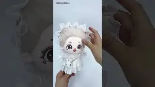 8in 20cm Plush Doll Clothes White Dresses #dollclothes #dollclothing #8inch #plushtoys #doll