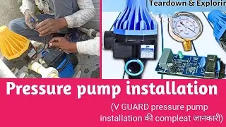 Pressure pump installation /@plumbingskillswithravisir#costruction#home