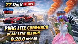 Bgmi Lite Come Back 🔥 New Update | PUBG Mobile Lite Comeback | 7T DARK LIVE