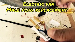 Electric Fan Male Plug Replacement