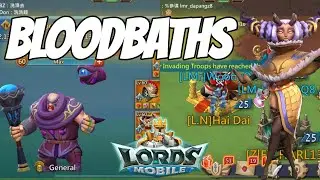 WOODYQ8 WIPING OUT YOUR TROOPS! - WOODYQ8 DOING BLOODBATHS BACK TO BACK! - Lords Mobile