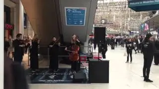 Game of Thrones violinists at London Waterloo