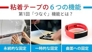 第1回 つなぐ機能とは？｜永続的な固定-  tesa® ACXplus｜一時的な固定- tesa® Bond & Detach｜曲面への固定- 耐反発テープ