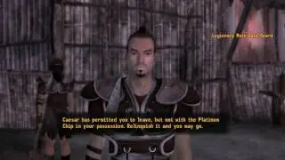 Fallout: New Vegas - Trying to leave the Fort with the Platinum Chip