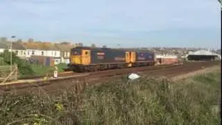 GBRf 73119 & 73212 at St Leonards Depot 27th October 2015