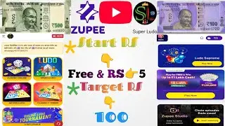 Start RS👉 5 & Free || Target RS👉💯 | Live Streaming,Zupee & Super Ludo,Playing ludo for entertainment
