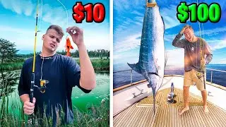 $10 VS $100 FISCHEN ! *Budget Challenge*