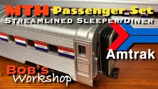MTH Amtrak Streamlined Passenger Cars Sleeper Diner 20-66207 Coaches Lionel Williams K-line Layout