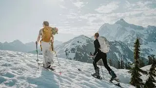 Adventurous Backcountry Ski Elopement in the North Cascades | PNW Elopement Videographer