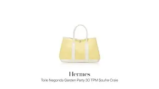 Mau Jual Tas Branded Second? Hermes Toile Negonda Garden Party 30 TPM Soufre Craie