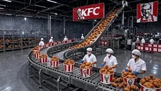 Inside the Fried Chicken Factory &ndash; From Raw Meat to Golden Crunch