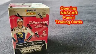 Opening NASCAR Panini trading cards