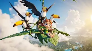 Jungle Aviators! 🦜🚜 Racing, Riding, and Flying with the Amazon’s Most Beautiful Birds