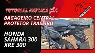 Bagageiro Central e Protetor Traseiro - Honda Sahara e XRE 300 - BC092 / PT092 / PT003