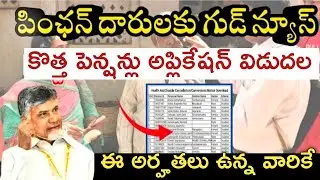 ఏపి కొత్త పెన్షన్లు 50ఏళ్లకే కొత్తపెన్షన్లు అప్లికేషన్ విడుదల అప్లయ్ చేసుకోండి|ap new pensions apply