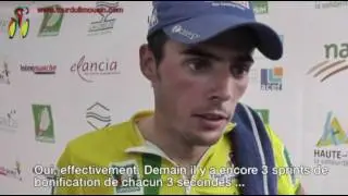 Interview Bj&ouml;rn Leukemans, maillot jaune &agrave; l'issue de la 3&egrave;me &eacute;tape du Tour du Limousin 2011