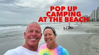 Jayco Pop-Up Camper Beach Trip | Fun Couple Camping Vlog