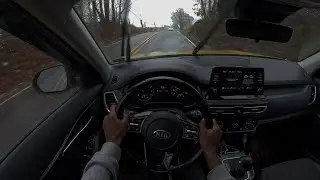 Morning backroads POV drive | asmr rainy pov drive 