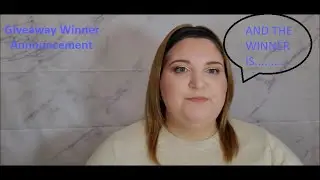 GIVEAWAY WINNER ANNOUNCEMENT!!!