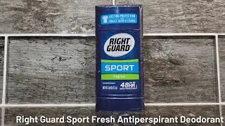 In Hand Review of Right Guard Sport Invisible Solid, Fresh