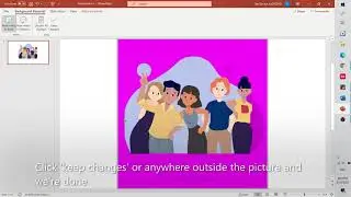 How to remove picture background + crop picture into shape using PowerPoint