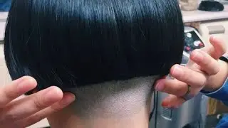 Retro Hair revival/Bold Red Hair cut Transformation ideas/Undercut nape shaved haircut and hairstyle