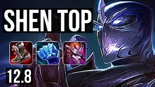 SHEN vs GNAR (TOP) | 8/1/10, 6 solo kills, 800+ games, Legendary | NA Master | 12.8