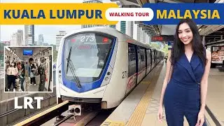 LRT Kuala Lumpur 2023 🇲🇾 Malaysia Subway | Masjid Jamek to Pasar Seni station [4K]