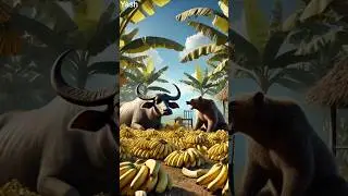 The Hungry Buffalo Ran Away&hellip; What It Did Next Shocked the Farmer 😢🐃 #shorts #ai #farmer #cartoon