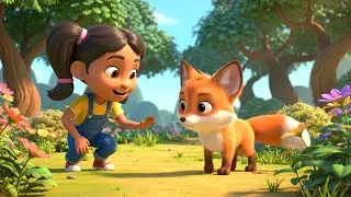 Where Did Baby Fox Spot the Shiny Button 🦊✨ | Cute Toddler Song | Kids Rhymes