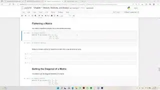 How to Flatten a Matrix in python using NumPy