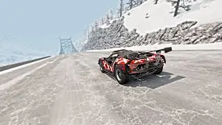 Full Throttle INSANE Long Downhill lane ! | BeamNG.drive Epic Crashes & Speed Test #18