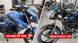 Honda SP 125 2025 Model VS Bajaj Pulsar 125 2025 Model Detailed Comparison || Best 125cc Bike?