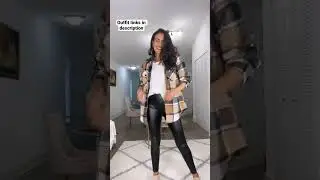 Get ready with me! Leather leggings outfit! #shorts #shortsvideo #ootd #grwm #leggings #leather