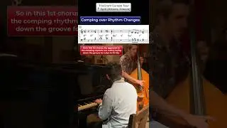How to Comp for a Bass Solo (Rhythm Changes) #shorts