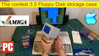 The coolest 3.5 Floppy Disk holder / tray / case / storage box for Commodore Amiga PC Mac