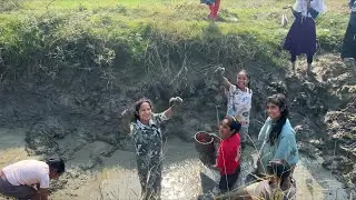 #vlog / 😮देसी गांव की लड़कियों की 🐠🐠Fishing Skill ने सबको चौंका दिया 😍 #fishing #youtubeshorts 