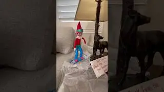 Elf on the shelf: Day 16 #elfontheshelf #elfhunt #elfreaction #snowboardingelf #northpole #delivery