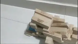 Jenga marble run