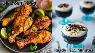 Chocolate Eclairs & Chicken Tikka 😋 | #recipe #recipes #cooking #vlog #vlogs #viral #home #food 