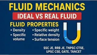 Fluid properties|Fluid mechanics|Mechanical Engineering|SSC JE|RRB JE|CTSE|UPSC IES|GATE