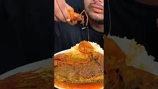 Fried shrimp 🦐 Eating show 😋🔥 #mukbang #fish #chicken #mutton