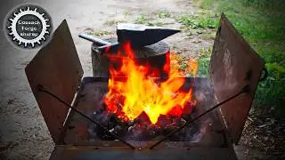 Кузнечный горн с ручным приводом.