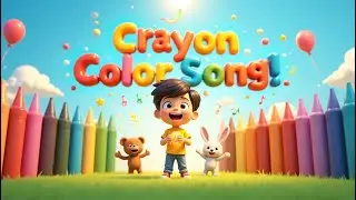 Crayon Color Song for Kids Learn Colors with Magic Crayons | Kids Learning Rhyme #forkids #kidssongs