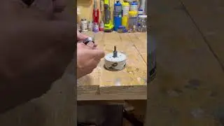How to easily remove jammed hole saw Arbor without a vice. #diy #easyway # holesaw