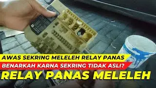 Relay motor radiator panas sekring mobil meleleh
